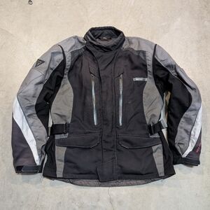 Rev-It! Adult XL Armored Jacket Motorcycle Gray Black Full Zip